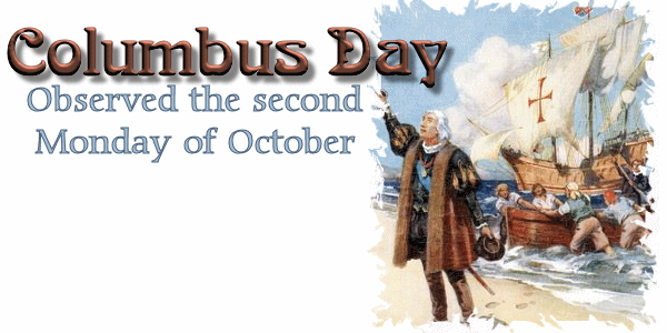 The Holiday Zone celebrates Columbus Day on October 12.